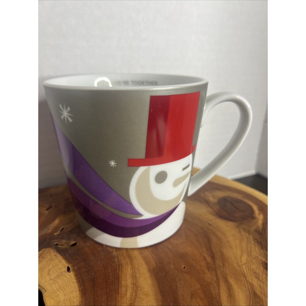 2011 Starbucks Coffee Mug When We're Together Christmas Holiday Snowman 18oz Mug